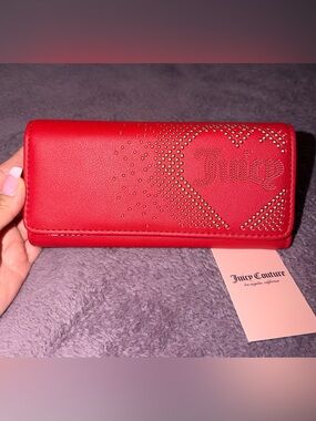 Juicy ❤️ Couture Red Studded Heart Long Wallet